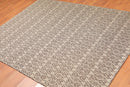 5'1" x 7'1" Hand Woven Flatweave Area Rug Contemporary Tan