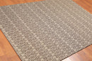 5'1" x 7'1" Hand Woven Flatweave Area Rug Contemporary Tan