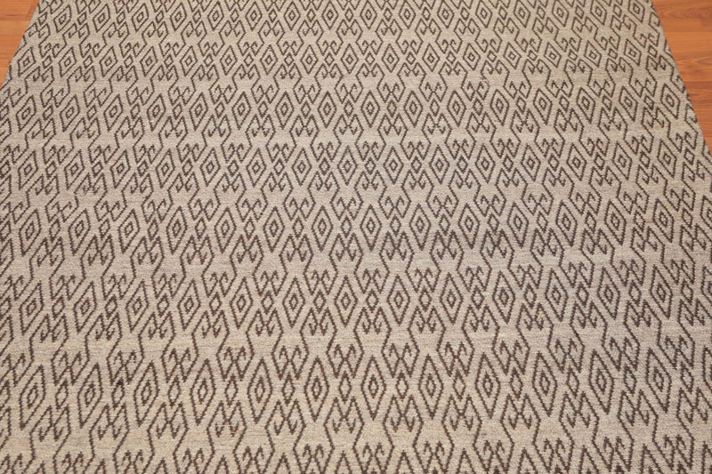 5'1" x 7'1" Hand Woven Flatweave Area Rug Contemporary Tan