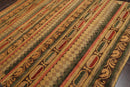 7'10" x 9'9" Hand Knotted Wool Transitional Tibetan Area Rug Gold