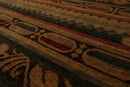 7'10" x 9'9" Hand Knotted Wool Transitional Tibetan Area Rug Gold