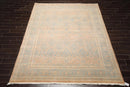 8'1'' x 10' Hand Knotted 100% Wool Pak-Parsian 16/18 300 KPSI Area Rug Blue Tan