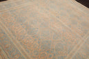 8'1'' x 10' Hand Knotted 100% Wool Pak-Parsian 16/18 300 KPSI Area Rug Blue Tan
