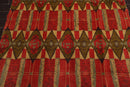 5'4" x 8'9" Hand Knotted 100% Wool Tibetan Oriental Area Rug Contemporary Red