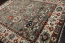 8' 3''x10' LoomBloom Muted Turkish Oushak Hand Knotted 100% Wool Area Rug Gray, Beige Color