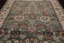 8' 3''x10' LoomBloom Muted Turkish Oushak Hand Knotted 100% Wool Area Rug Gray, Beige Color