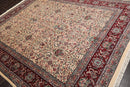 8' x 10'3" Hand Knotted Wool Pakpersian 16/18-300 KPSI Oriental Area Rug Ivory