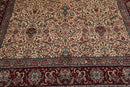 8' x 10'3" Hand Knotted Wool Pakpersian 16/18-300 KPSI Oriental Area Rug Ivory