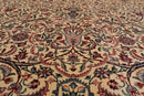 8' x 10'3" Hand Knotted Wool Pakpersian 16/18-300 KPSI Oriental Area Rug Ivory