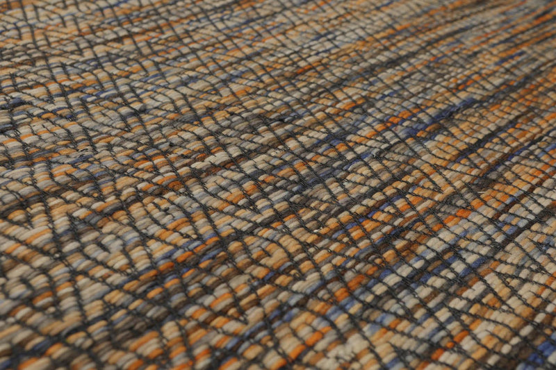 5'2" x 7'4" Hand Woven Wool & Cotton Flatweave Area Rug Contemporary Multi