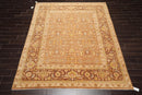 7'7"x9'11" Hand Knotted 100% Wool Peshawar 250 KPSI Oriental Area Rug Slate