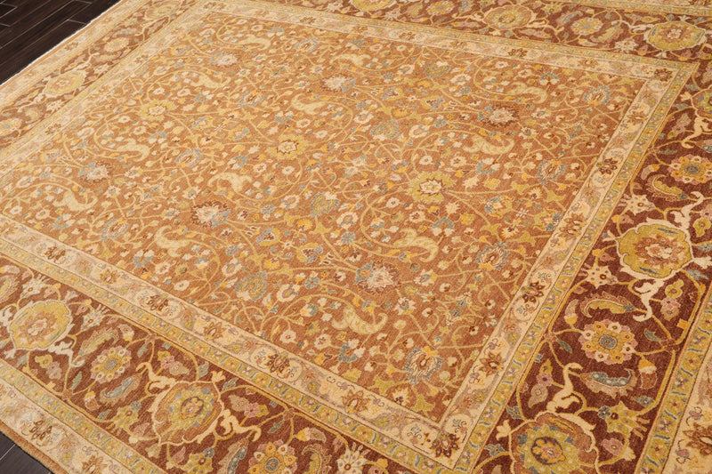 7'7"x9'11" Hand Knotted 100% Wool Peshawar 250 KPSI Oriental Area Rug Slate