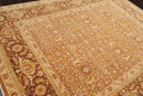 7'7"x9'11" Hand Knotted 100% Wool Peshawar 250 KPSI Oriental Area Rug Slate