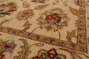 5'11"x 8'11" Hand Knotted Agra 100% Wool Traditional Oriental Area Rug Beige