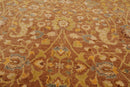 7'7"x9'11" Hand Knotted 100% Wool Peshawar 250 KPSI Oriental Area Rug Slate
