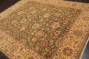 8' x 9'10" Hand Knotted 100% Wool Peshawar Oriental Area Rug Pistachio Gold