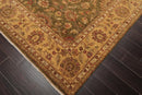 8' x 9'10" Hand Knotted 100% Wool Peshawar Oriental Area Rug Pistachio Gold