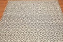 5'1" x 6'4" Hand Woven Flatweave Area Rug Contemporary Beige
