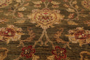 8' x 9'10" Hand Knotted 100% Wool Peshawar Oriental Area Rug Pistachio Gold