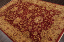 6' x 8'9" Hand Knotted Agra 100% New Zealand Wool Oriental Area Rug Ruby