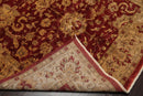 6' x 8'9" Hand Knotted Agra 100% New Zealand Wool Oriental Area Rug Ruby