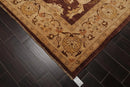 9' x 11'11'' Hand Knotted 100% Wool Peshawar Traditional Oriental Area Rug Brown