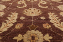9' x 11'11'' Hand Knotted 100% Wool Peshawar Traditional Oriental Area Rug Brown