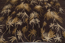 9' x 12'Tibetan Hand Knotted Botanical Designer Wool Modern Area Rug Coffee