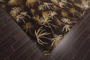 9' x 12'Tibetan Hand Knotted Botanical Designer Wool Modern Area Rug Coffee