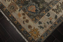 8' 3''x10' 4'' LoomBloom Muted Turkish Oushak Hand Knotted 100% Wool Traditional Area Rug Olive, Beige Color