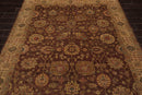 5'11" x 8'11" Hand Knotted Mahal New Zealand Wool Oriental Area Rug Brown