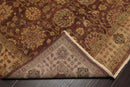 5'11" x 8'11" Hand Knotted Mahal New Zealand Wool Oriental Area Rug Brown
