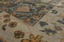8' 3''x10' 4'' LoomBloom Muted Turkish Oushak Hand Knotted 100% Wool Traditional Area Rug Olive, Beige Color