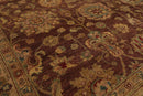 5'11" x 8'11" Hand Knotted Mahal New Zealand Wool Oriental Area Rug Brown