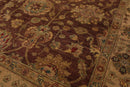 5'11" x 8'11" Hand Knotted Mahal New Zealand Wool Oriental Area Rug Brown