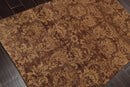 4'x5'10'' Hand Knotted Damask Indo-Tibetan New Zealand Wool Area Rug Tan