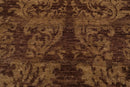 4'x5'10'' Hand Knotted Damask Indo-Tibetan New Zealand Wool Area Rug Tan