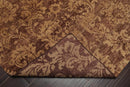 4'x5'10'' Hand Knotted Damask Indo-Tibetan New Zealand Wool Area Rug Tan