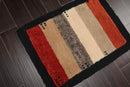 2'2" x 2'11" Hand Knotted Tibetan Wool Contemporary Thick pile Area Rug Beige