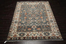 7' 11''x10' 1'' LoomBloom Muted Turkish Oushak Hand Knotted 100% Wool Traditional Area Rug Gray, Burnt Orange Color