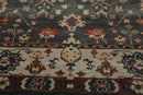 7' 11''x10' 1'' LoomBloom Muted Turkish Oushak Hand Knotted 100% Wool Traditional Area Rug Gray, Burnt Orange Color