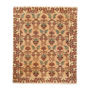7’ x 8’6" Hand Knotted Authentic Turkish Wool Sarouk Area Rug Beige