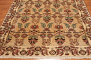 7’ x 8’6" Hand Knotted Authentic Turkish Wool Sarouk Area Rug Beige