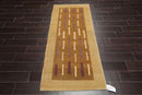 2’9" x 6’2" Hand Knotted Peshawar Stone Wash 300 KPSI Runner Oriental Area Rug Brown