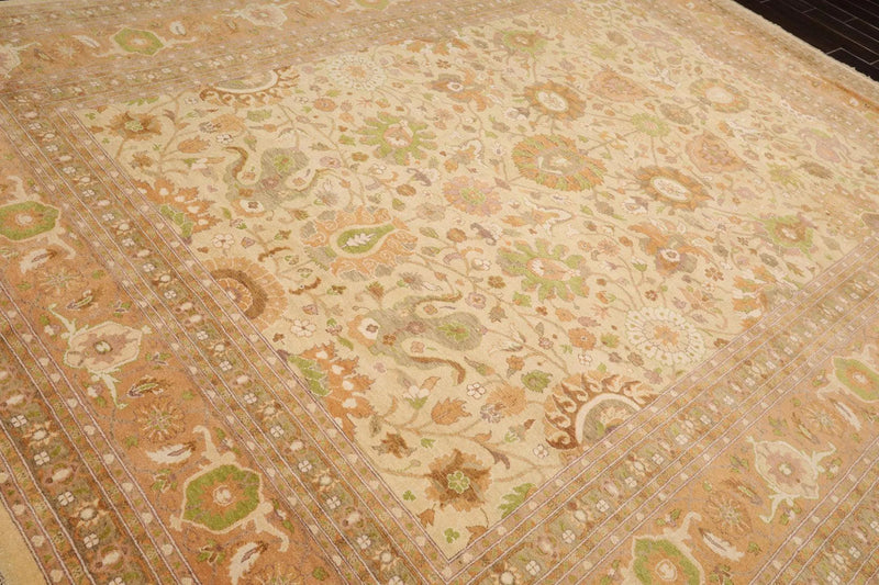 9X12  Beige Hand Knotted 100% Wool Pak Persian 300 KPSI Oriental Area Rug