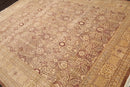 8'1" x 10'2" Hand Knotted Wool PakPersian 16/18 300 KPSI Oriental Area Rug Brown