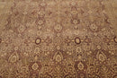 8'1" x 10'2" Hand Knotted Wool PakPersian 16/18 300 KPSI Oriental Area Rug Brown