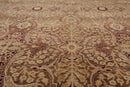 8'1" x 10'2" Hand Knotted Wool PakPersian 16/18 300 KPSI Oriental Area Rug Brown