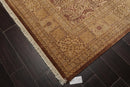 8'1" x 10'2" Hand Knotted Wool PakPersian 16/18 300 KPSI Oriental Area Rug Brown