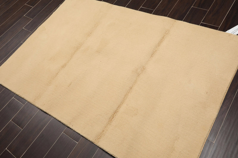 4' x 6' Modern 100% Wool Area Rug USA Beige